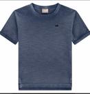 Camiseta Masculina Infantil Camisa Millon Casual Social Ideal Para Passeio Escola Lisa Azul