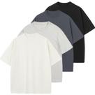 Camiseta masculina KEEPSHOWING de algodão de grandes dimensões, unissex, manga curta
