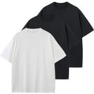 Camiseta masculina KEEPSHOWING de algodão de grandes dimensões, unissex, manga curta