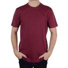 Camiseta Masculina Lado Avesso MC Algodão Pima Bordô - LH174