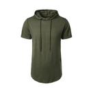 Camiseta Masculina Leve Com Capuz Para Verão, Cor Sólida, Respirável, Manga Curta, Top Fitness Camiseta Masculina Leve Com Capuz Para Verão, Cor Sólida, Respirável, Manga Curta, Top Fitness
