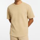 Camiseta Masculina Lisa Algodão Texturizada Casual