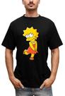 Camiseta Masculina Lisa Os Simpsons Lisa de Vestido