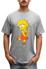Camiseta Masculina Lisa Os Simpsons Lisa de Vestido