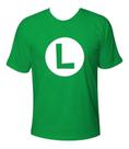 Camiseta Masculina Luigi Camisa Verde 100% Algodão