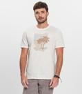 Camiseta Masculina Malha Maquinetada Diametro Bege