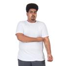 Camiseta Masculina Manga Curta Basica Lisa Plus Size G1 ao G3