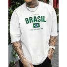 Camiseta Masculina Manga Curta Copa 2026 Estilosa Confortável Malha Algodão do P ao G1