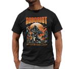 Camiseta Masculina Manga Curta Estampada Street Robotic War GuGi Algodão Premium
