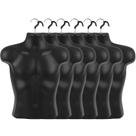 Camiseta masculina Mannequin Torso Lallisa, pacote com 6 unidades, com display preto