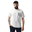 Camiseta Masculina Mão Rock in Roll estampa frente e costas algodão