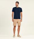 Camiseta Masculina Meia Malha Diametro Azul