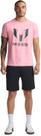Camiseta masculina Messi Lifestyle com estampa de algodão rosa doce