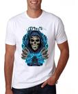 Camiseta Masculina Metálica Esqueleto Camisa - DTF