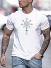 Camiseta Masculina Moda Celta Viking Bussola Compasso Estilo Camiseta Masculina Moda Celta Viking Bussola Compasso Estilo