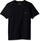 Camiseta masculina Nautica de manga curta clássica com gola redonda preta M Camiseta masculina Nautica de manga curta clássica com gola redonda preta M