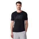 Camiseta Masculina New Balance Athletics Graphic Preto