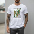 Camiseta Masculina New York Camuflagem Algodão Toque Suave Regular Urbana Moda Streetwear Casual Camisa Estilo Metropolitano Confortável Camiseta Masculina New York Camuflagem Algodão Toque Suave Regular Urbana Moda Streetwear Casual Camisa Estilo Metropolitano Confortável