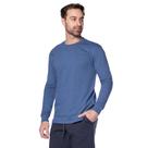 Camiseta Masculina Nicoboco Algodão Casual Manga Longa Azul