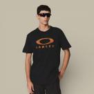 Camiseta Masculina Oakley Finger Print Original Cor:BlackoutTamanho:GG