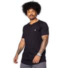 Camiseta Masculina Over Surf Básica Barra Arredondada Preto