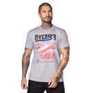 Camiseta Masculina Over Surf Estampa Nasa Cinza