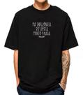 Camiseta Masculina Oversized Camisa Streetwear Trace Má Influência 100% Algodão
