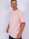 Camiseta Masculina Oversized Compton Refletiva Rosa