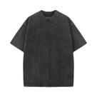 Camiseta Masculina Oversized Vintage De Algodão Pesado Lavado Para O Verão, Manga Curta, Estilo