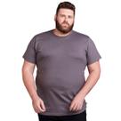 Camiseta Masculina Plus Size Básica Algodão