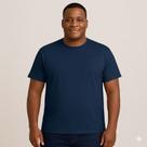 Camiseta Masculina Plus Size Lisa G1 Ao G5 Básico Cores Preto Azul e Off white Marca HEVA