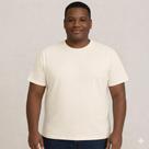 Camiseta Masculina Plus Size Lisa G1 Ao G5 Básico Cores Preto Azul e Off white Marca HEVA