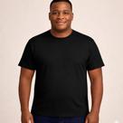 Camiseta Masculina Plus Size Lisa G1 Ao G5 Básico Cores Preto Azul e Off white Marca HEVA