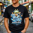 Camiseta Masculina Preta Argentina Escudo Seleção Futebol Estampa Streetwear Casual Urbana Esportiva Premium Confortável Lifestyle Camiseta Masculina Preta Argentina Escudo Seleção Futebol Estampa Streetwear Casual Urbana Esportiva Premium Confortável Lifestyle