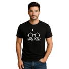 Camiseta Masculina Preta Harry Poter 100% Algodão
