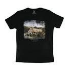 Camiseta Masculina Preta Modelo Carroça Camiseta Masculina Preta Modelo Carroça