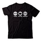 Camiseta Masculina Programador - Camisa Algodão Café, Novidade Camiseta Masculina Programador - Camisa Algodão Café, Novidade