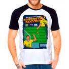 Camiseta Masculina Raglan Branca Allejo Jogador Soccer jogos Camiseta Masculina Raglan Branca Allejo Jogador Soccer jogos
