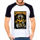 Camiseta Masculina Raglan Branca Cobra Kai 04