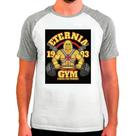 Camiseta Masculina Raglan Branca Desenho He-Man 01