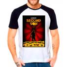 Camiseta Masculina Raglan Branca Infamous jogos games 01 Camiseta Masculina Raglan Branca Infamous jogos games 01