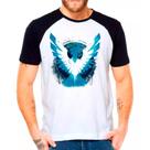 Camiseta Masculina Raglan Branca Infamous jogos games 02 Camiseta Masculina Raglan Branca Infamous jogos games 02