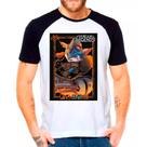 Camiseta Masculina Raglan Branca LOL League of Legends 02