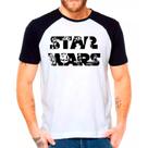Camiseta Masculina Raglan Branca Star Wars Filme 03