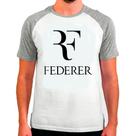 Camiseta Masculina Raglan Cinza Branca Tennis RF Federer 02