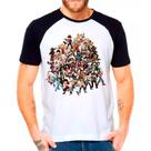 Camiseta Masculina Raglan Personagens Jogos Games