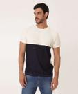 Camiseta Masculina Recorte Textura Manga Curta MR-66005