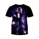 Camiseta Masculina Retrô Michael Jackson Hip-Hop Verão Casual Harajuku Streetwear Manga Curta Camiseta Masculina Retrô Michael Jackson Hip-Hop Verão Casual Harajuku Streetwear Manga Curta