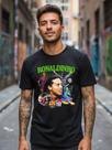 Camiseta Masculina Ronaldinho Futebol Estampa Ídolo Brasil Visual Marcante Design Criativo Cor:PretoTamanho:G Camiseta Masculina Ronaldinho Futebol Estampa Ídolo Brasil Visual Marcante Design Criativo Cor:PretoTamanho:G
