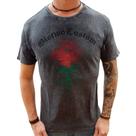 Camiseta Masculina Rosa Custom Cinza Escuro Slim Fit M Biotwo